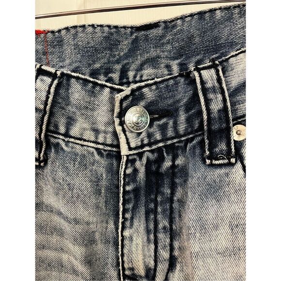 True Religion Mens Stone Washed Straight Leg Jeans sz 31 EUC - Picture 5 of 10